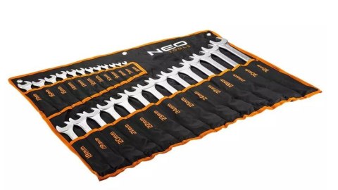 Klucze płasko-oczkowe Neo Tools 6-32 mm, zestaw 26 sztuk Klucze płasko-oczkowe Neo Tools 6-32 mm, zestaw 26 sztuk