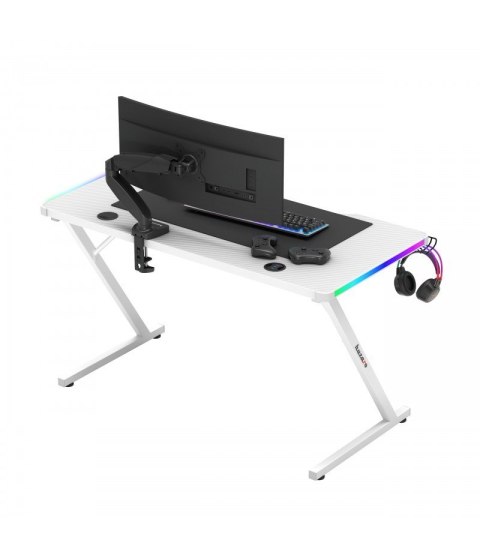 Huzaro Biurko gamingowe Huzaro Hero 2.5 White RGB Huzaro Biurko gamingowe Huzaro Hero 2.5 White RGB