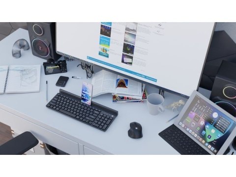 NATEC NATEC KLAWIATURA BEZPRZEWODOWA FELIMARE US SLIM BLUETOOTH+2.4GHZ UCHWYT NA TABLET/SMARTFON NKL-1973