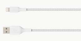 Belkin Kabel Belkin BoostCharge Braided Lightning to USB-A Cable 2m oplot White