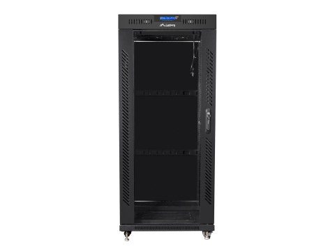 Lanberg SZAFA INSTALACYJNA RACK STOJĄCA 19" 27U 800X1200 CZARNA DRZWI SZKLANE LCD LANBERG (FLAT PACK)