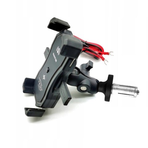 FreedConn Uchwyt na telefon i ładowarka indukcyjna FreedConn MC1W + BM2R mocowanie do główki ramy