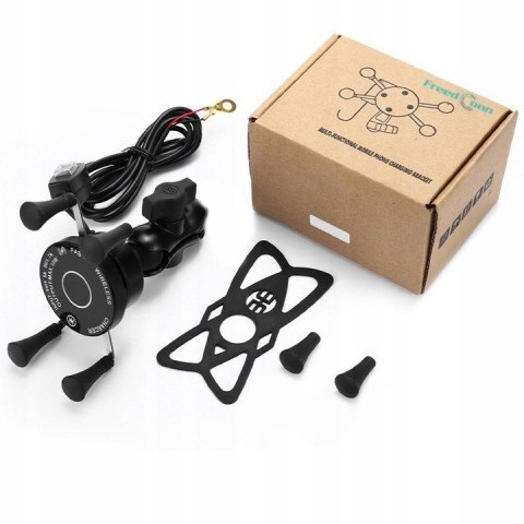 FreedConn Uchwyt na telefon i ładowarka indukcyjna FreedConn MC7W + BM2R mocowanie do główki ramy