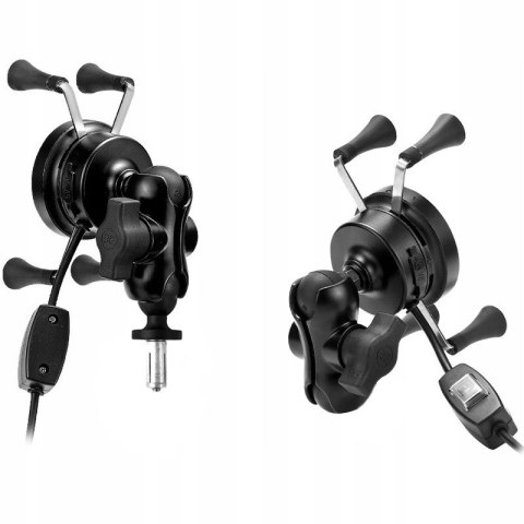 FreedConn Uchwyt na telefon i ładowarka indukcyjna FreedConn MC7W + BM2R mocowanie do główki ramy