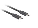 Lanberg LANBERG KABEL USB-C M/M 3.2 GEN2 1M 10GB/S PD100W CA-CMCM-32CU-0010-BK