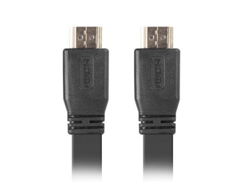 Lanberg Kabel Lanberg CA-HDMI-21CU-0018-BK (HDMI M - HDMI M; 1,8m; kolor czarny)
