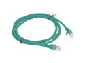 Lanberg Kabel Patchcord Lanberg PCU5-10CC-0150-G (RJ45 - RJ45 ; 1,5m; UTP; kat. 5e; kolor zielony)