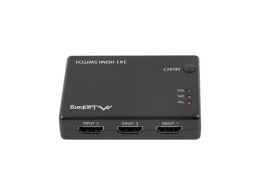 Lanberg LANBERG SWITCH VIDEO 3X HDMI + PORT MICRO USB SWV-HDMI-0003