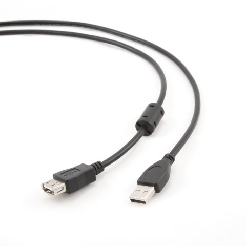 GEMBIRD Kabel GEMBIRD CCP-USB2-AMAF-6 (USB 2.0 typu A F - USB 2.0 typu B M; 1,8m; kolor czarny)