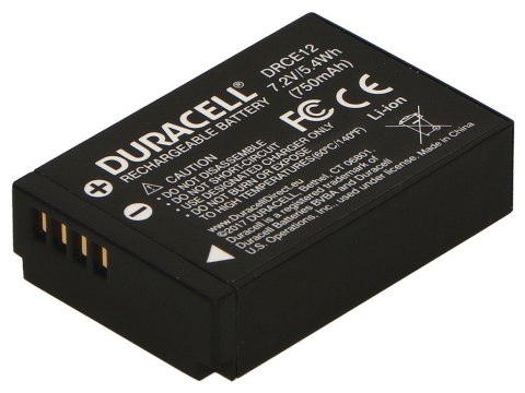 Duracell Duracell DRCE12 bateria do aparatu/kamery Litowo-jonowa (Li-Ion) 750 mAh Duracell Duracell DRCE12 bateria do aparatu/kamery Litowo-jonowa (Li-Ion) 750 mAh