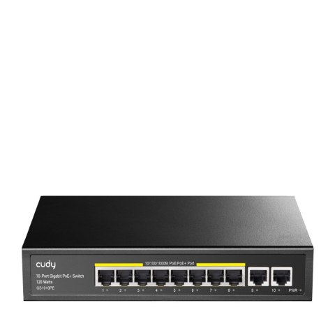 CUDY Switch CUDY GS1010PE 8-Port Gigabit PoE+ 120W 2xGbE Uplink