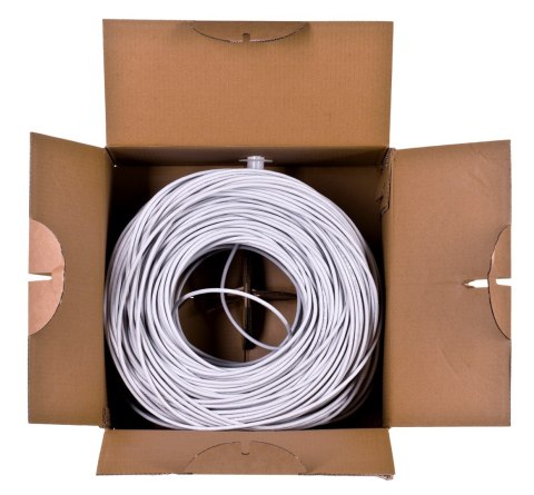 Lanberg Kabel sieciowy Lanberg LCU6-12CU-0305-S (UTP; 305m; kat. 6; kolor szary)