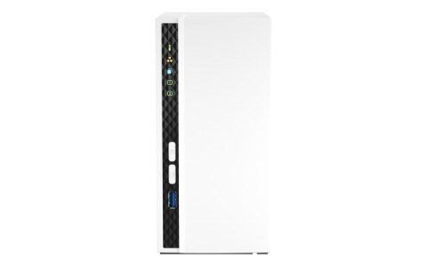 QNAP Qnap TS-233, Tower, 2 x 2.5"/3.5" SATA, ARM 2.0GHz Quad core, 2GB, 1 x 1GbE, External adapter (PSU)
