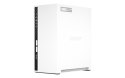 QNAP Qnap TS-233, Tower, 2 x 2.5"/3.5" SATA, ARM 2.0GHz Quad core, 2GB, 1 x 1GbE, External adapter (PSU)