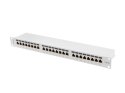 Lanberg LANBERG PATCH PANEL 24 PORT 1U 19" KAT.6A FTP SZARY PPSA-1024-S