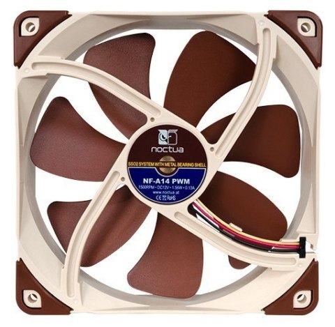 Noctua Wentylator NOCTUA 140mm NF-A14 PWM SSO2, AAO Frame Noctua Wentylator NOCTUA 140mm NF-A14 PWM SSO2, AAO Frame