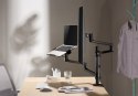 GEMBIRD GEMBIRD BIURKOWE REGULOWANE RAMIĘ/UCHWYT NA MONITOR + PODSTAWKA NA NOTEBOOKA 17-32, VESA 100X100MM, DO 8 KG