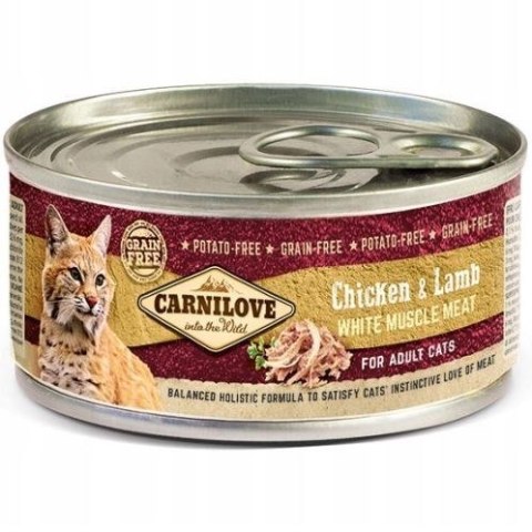 CARNILOVE CARNILOVE WMM CHICKEN& LAMB FOR ADULT CATS 100 g