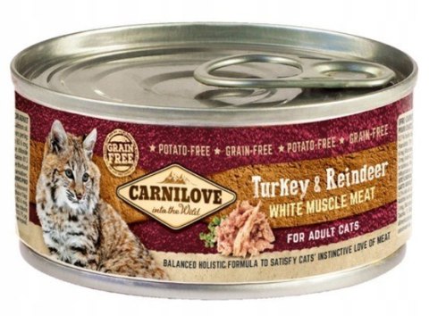 CARNILOVE CARNILOVE WMM TURKEY &REINDEE FOR ADULT CATS 100 g