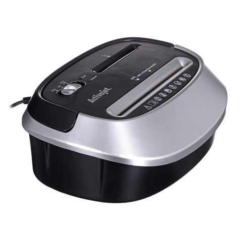 Activejet Niszczarka Activejet ASH-1201D, P-3, 25 l, ścinki 45 mm, czarno-srebrna.