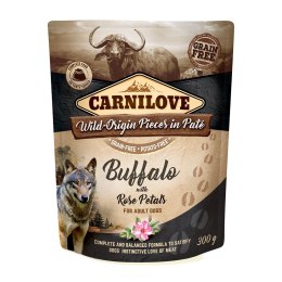 CARNILOVE CARNILOVE DOG POUCH WILD BUFFALO&ROSE PETALS 300G