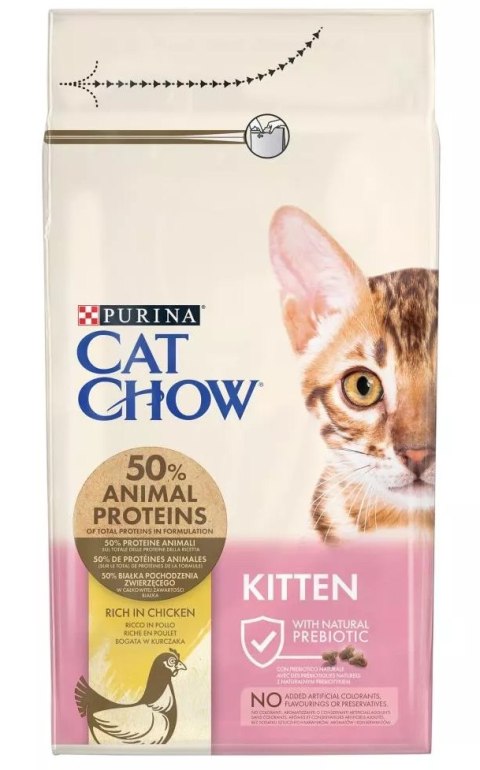 PURINA NESTLE PURINA CAT CHOW Kitten Chicken - sucha karma dla kociąt - 1,5 kg PURINA NESTLE PURINA CAT CHOW Kitten Chicken - sucha karma dla kociąt - 1,5 kg