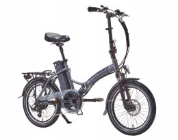 Jobobike JOBOBIKE Sam - Składany Rower Elektryczny Miejski Dla Seniora 250W Szary