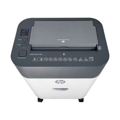 Hewlett-Packard HP Niszczarka ONESHRED Auto 100CC, biało-szara