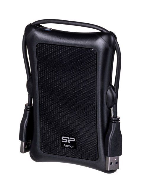 Silicon Power Dysk zewnętrzny HDD Silicon Power Armor A30 (1TB; 2.5"; USB 3.2; 5400 obr/min; Black; SP010TBPHDA30S3A)