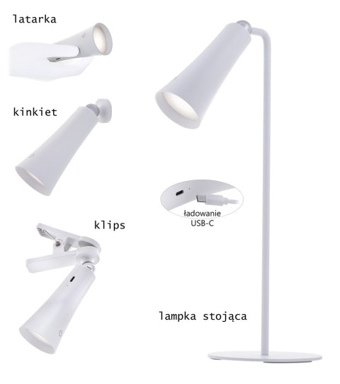 Activejet Lampka wielofunkcyjna LED Activejet AJE-IDA 4in1