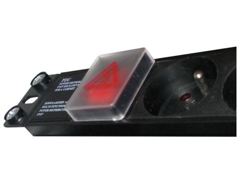 ALANTEC Listwa przeciwprzepięciowa A-LAN PZ081U3M (8 x UTE; 16 A (3680 W); 3m; kolor czarny)