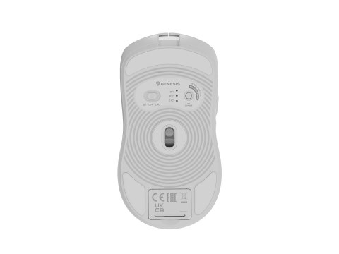 GENESIS GENESIS Zircon 500 myszka Gaming Po prawej stronie RF Wireless + Bluetooth + USB Type-C Optyczny 10000 DPI GENESIS GENESIS Zircon 500 myszka Gaming Po prawej stronie RF Wireless + Bluetooth + USB Type-C Optyczny 10000 DPI