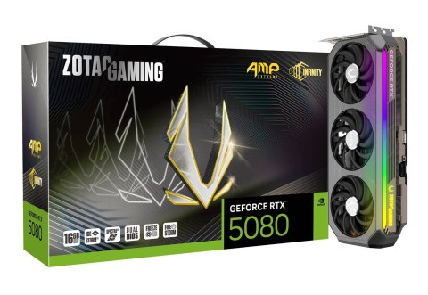 ZOTAC Karta graficzna ZOTAC GAMING GeForce RTX 5080 16GB AMP Extreme INFINITY