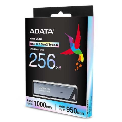 ADATA ADATA UE800 pamięć USB 256 GB USB Type-C 3.2 Gen 2 (3.1 Gen 2) Srebrny