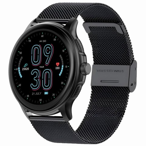 Gravity Smartwatch Damski GRAVITY GT12-2 Granatowy Pasek Silikonowy + Czarna Bransoleta Gravity Smartwatch Damski GRAVITY GT12-2 Granatowy Pasek Silikonowy + Czarna Bransoleta