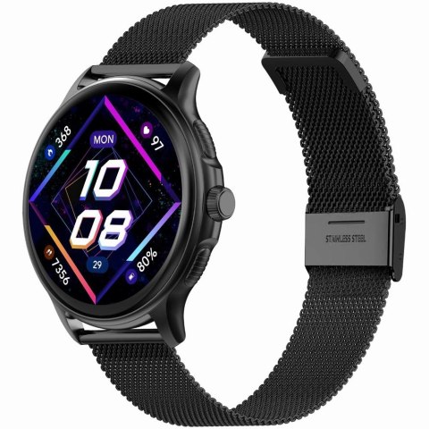 Gravity Smartwatch Damski GRAVITY GT12-2 Granatowy Pasek Silikonowy + Czarna Bransoleta Gravity Smartwatch Damski GRAVITY GT12-2 Granatowy Pasek Silikonowy + Czarna Bransoleta
