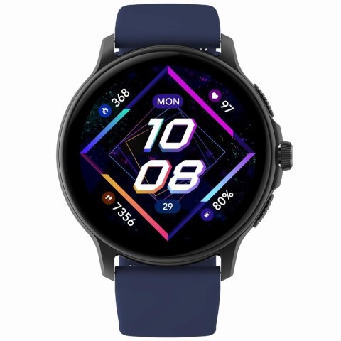 Gravity Smartwatch Damski GRAVITY GT12-2 Granatowy Pasek Silikonowy + Czarna Bransoleta Gravity Smartwatch Damski GRAVITY GT12-2 Granatowy Pasek Silikonowy + Czarna Bransoleta