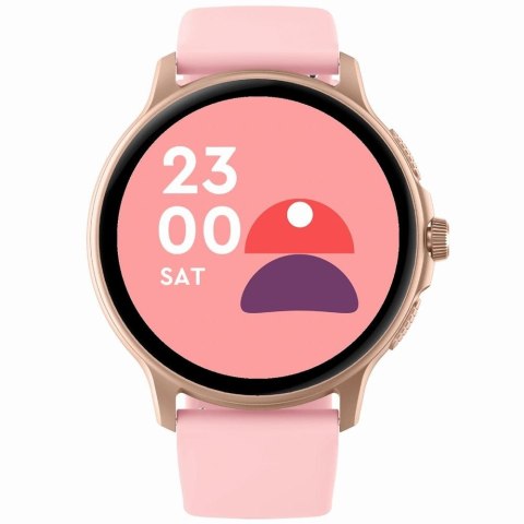 Gravity Smartwatch Damski GRAVITY GT12-3 Różowy Pasek Silikonowy + Bransoleta Różowe Złoto Gravity Smartwatch Damski GRAVITY GT12-3 Różowy Pasek Silikonowy + Bransoleta Różowe Złoto