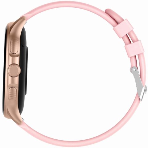 Gravity Smartwatch Damski GRAVITY GT12-3 Różowy Pasek Silikonowy + Bransoleta Różowe Złoto Gravity Smartwatch Damski GRAVITY GT12-3 Różowy Pasek Silikonowy + Bransoleta Różowe Złoto
