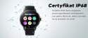 Gravity Smartwatch Damski GRAVITY GT12-4 Czarny Pasek Silikonowy + Bransoleta Różowe Złoto