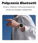 Gravity Smartwatch Damski GRAVITY GT12-5 Szary Pasek Silikonowy + Bransoleta Różowe Złoto
