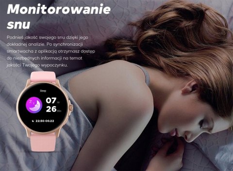 Gravity Smartwatch Damski GRAVITY GT12-6 Fioletowy Pasek Silikonowy + Srebrna Bransoleta Gravity Smartwatch Damski GRAVITY GT12-6 Fioletowy Pasek Silikonowy + Srebrna Bransoleta