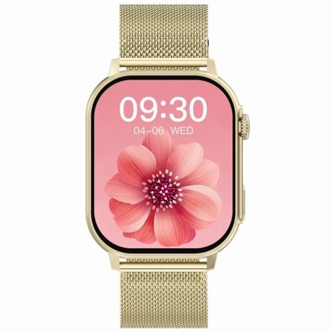 Gravity Smartwatch Damski GRAVITY GT15-11 Granatowy Pasek Silikonowy + Złota Bransoleta Gravity Smartwatch Damski GRAVITY GT15-11 Granatowy Pasek Silikonowy + Złota Bransoleta