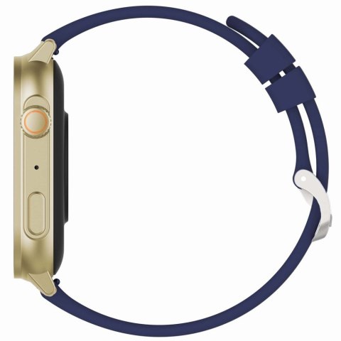 Gravity Smartwatch Damski GRAVITY GT15-11 Granatowy Pasek Silikonowy + Złota Bransoleta Gravity Smartwatch Damski GRAVITY GT15-11 Granatowy Pasek Silikonowy + Złota Bransoleta