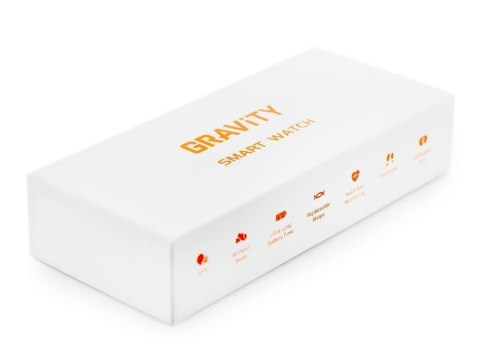 Gravity Smartwatch Damski GRAVITY GT15-11 Granatowy Pasek Silikonowy + Złota Bransoleta Gravity Smartwatch Damski GRAVITY GT15-11 Granatowy Pasek Silikonowy + Złota Bransoleta
