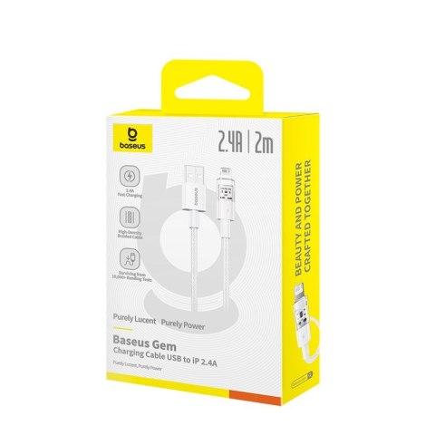 Baseus Kabel Baseus Gem 2.4A 2m (biały)