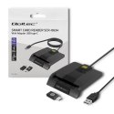 Qoltec QOLTEC CZYTNIK CHIPOWYCH KART ID INTELIGENTNY | SCR-0634 | USB TYP C