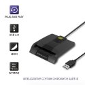 Qoltec QOLTEC CZYTNIK CHIPOWYCH KART ID INTELIGENTNY | SCR-0634 | USB TYP C