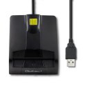 Qoltec QOLTEC CZYTNIK CHIPOWYCH KART ID INTELIGENTNY | SCR-0634 | USB TYP C