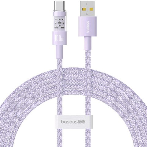 Baseus Kabel Baseus Gem USB-USB C 100W 2m (fioletowy)